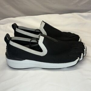 Peluva Men's Miami Casual Loafer Barefoot Minimalist Shoes Black/White 10